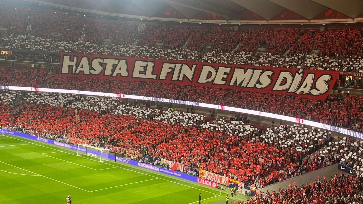 The Metropolitano with a tifo.